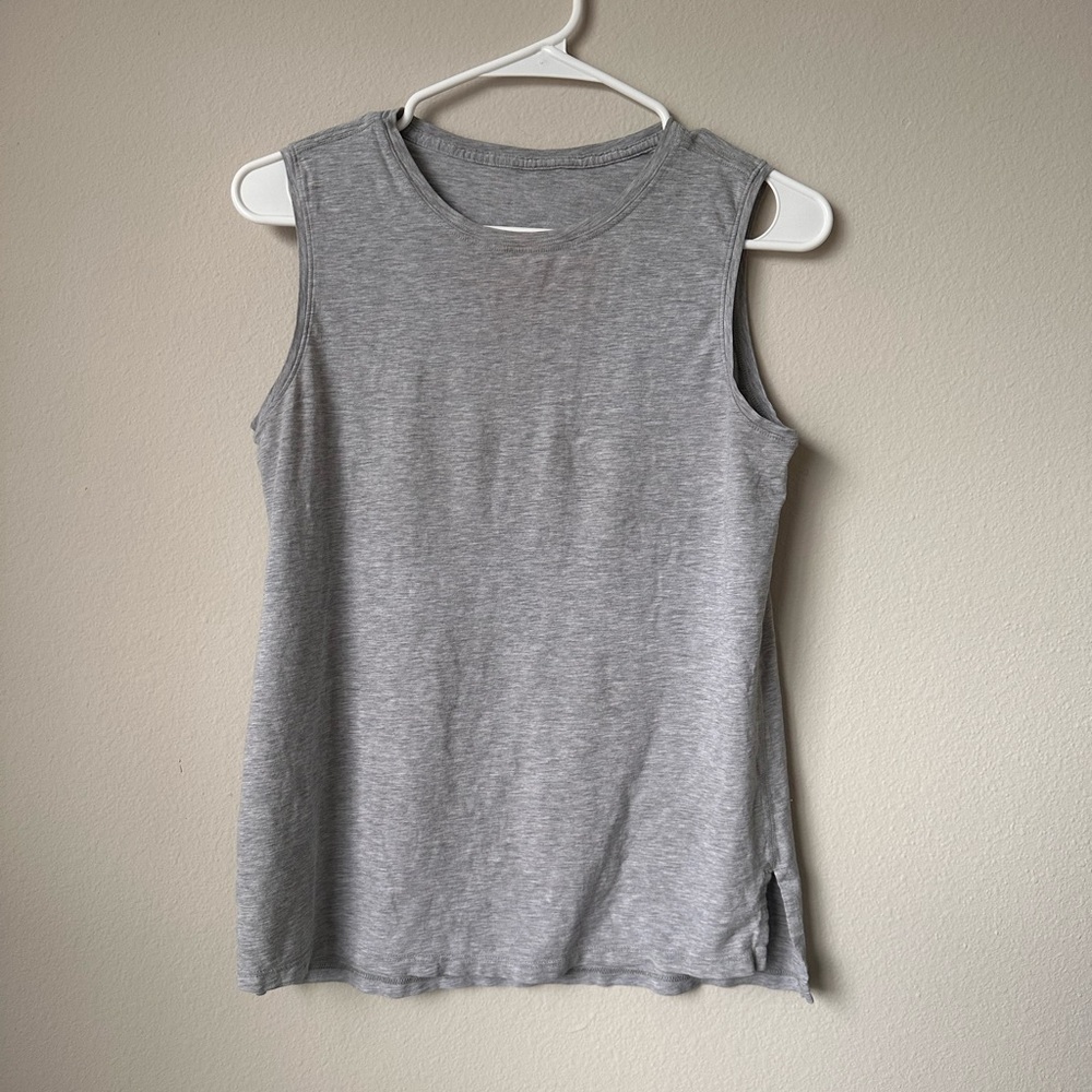 Lululemon Gray All Yours Workout Tank Top